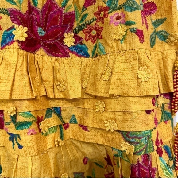FARM RIO Flower Dream Ruffle Mini Skirt Size S - Picture 10 of 10